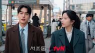 Chang-won and Hee-ji on the way to the office (Image via Instagram/@tvn_drama)